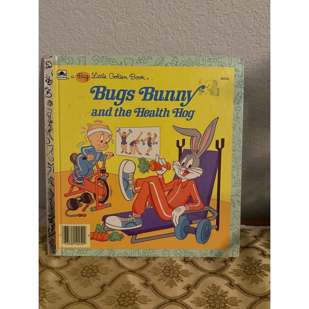 Vintage Bugs Bunny and the Health Hog 1986 Looney Tunes Kids Big Little Golden